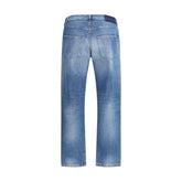 Margiela Blue Cotton Jeans Denim